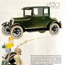 Ford Steel Coupe Channel Green 1926 Advertisement Lithograph Automobilia... - £48.54 GBP