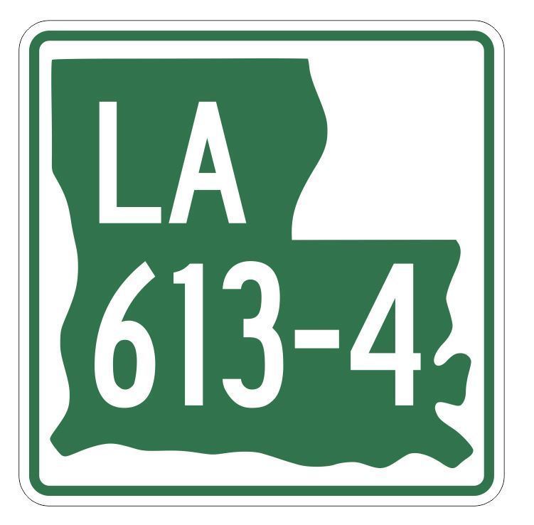 Louisiana State Highway 613-4 Sticker Decal R6625 Highway Route Sign - $1.45 - $15.95