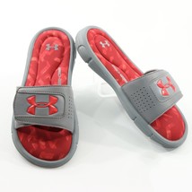 Under Armour Boy&#39;s 5 (5Y) Ignite Impact V Slide Sandal 4D Foam Gray Arub... - £20.95 GBP