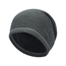 Gray - Winter Skull Cap Helmet Liner Thermal Fleece Hat Cycling Beanie Hat - £14.96 GBP