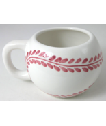 Baseball Softball Coffee Cup Mug from Lotus 1998 White Red Hand Painted ... - £10.08 GBP