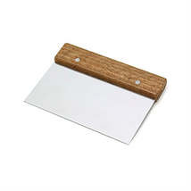 Bench Scraper 4X6 Inch, Stainless Steel with Wood Handle - $14.00