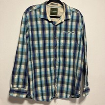 Tommy Bahama Island Modern Fit Shirt Mens Sz XL Blue Purple Checks Butto... - $15.48
