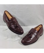 Johnston &amp; Murphy Men&#39;s Size 9M Brown Leather Kiltie Tassel Loafers Shoes - $39.99