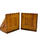 Napa Valley Desktop Organizer Set 2 Wine Advertising Wood Logo Dovetail ... - $446.30 MXN