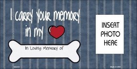 Your Memory Photo Insert Pocket Metal Novelty Small Sign - $21.95