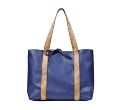 Alviero Martini Prima Classe Women Bag - Designer Blue Tote Elegant Large - $274.62 CAD