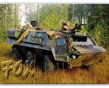 Fox Tank NBC Reconnaissance System Vehicle UNP Continental Chrome Postca... - $4.90