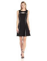 Julian Taylor Womens Chic Fit and Flare Peekaboo Dress, Size 14 - £25.99 GBP