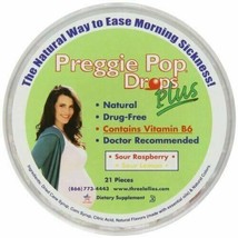Three Lollies Preggie Pop Drops Plus with Vitamin B6 for Morning Sickness Relief - £8.75 GBP