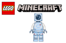 New Authentic Minecraft Special Blue Skin with Pick Axe Lego Minifigure - $170.30 MXN