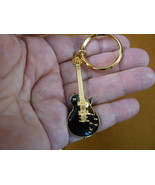 (M306-B) Black GIBSON LES PAUL1959 electric Guitar KEY CHAIN gold pickgu... - $28.80