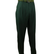 Men Apollo King Band Collarless Church Suit Mandarin 5 Hidden Buttons AG59 Green image 9