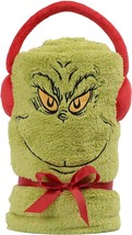Snowpinions Grinch Snowthrow Holiday Fleece Blanket, 60 Inch,, By Department 56. - £44.71 GBP