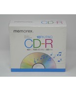 Memorex CD-R Music 10PK 40x 700MB/Mo 80min  SEALED - £11.00 GBP