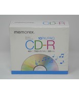 Memorex CD-R Music 10PK 40x 700MB/Mo 80min  SEALED - $19.15 CAD