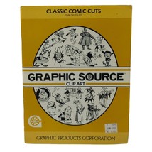 Vintage Graphic Source Clip Art Book Classic Comic Cuts 1989 Products Corp - £11.89 GBP