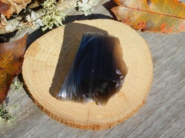 Black Obsidian Natural 23g Rough Volcanic Glass for Lapidary Knapping Di... - $12.00