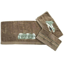 Balsam River Mocha Bath Towel Set Rustic Design Essentials - $172.30 CAD