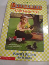 Scholastic Little Apple Babysitters Little Sister #30 Karen&#39;s Kittens Paperback - £3.94 GBP