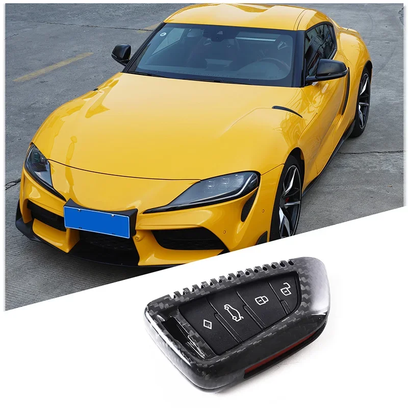 For Toyota Supra GR MK5 A90 2019-2022 Real Carbon Fiber Car Key Protection Cover - £36.23 GBP