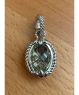 Judith Ripka Sterling Silver 925 Quartz Pendant Enhancer - $2,052.16 MXN