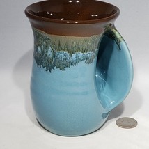 Neher Ocean Tide Right Handed Hand Warmer Mug Clay in Motion 2018 Signed - £14.98 GBP