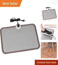 Luxury Electric Heated Floor Mat - 7 Temperature Settings &amp; Safety Auto ... - $71.23
