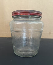 Vintage Ball Barrel Jar with Screw Top Lid