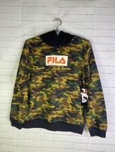 Fila Logo Camo Camouflage Long Sleeve Pullover Hoodie Boys Size M 10-12 NEW - £19.07 GBP
