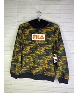 Fila Logo Camo Camouflage Long Sleeve Pullover Hoodie Boys Size M 10-12 NEW - £19.00 GBP