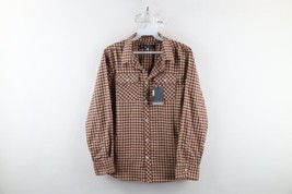 New Ben Sherman Boys Size Large Flannel Collared Button Shirt Plaid Cotton - $34.60