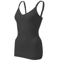Women&#39;S V-Neck Shapewear Tummy Control Tank Tops - Crisscross Adjustable... - £19.76 GBP
