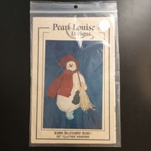 Blizzard Bob Doll Quilt Pattern Pearl Louise Designs 18&quot; Clutter Keeper VTG UC - £6.15 GBP