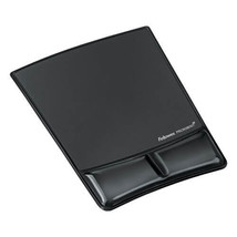 Fellowes Mouse Pad with Gel Wrist Rest - Clear Black - £43.33 GBP