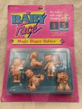 Vintage 1991 Galoob Baby Face Magic Diaper Babies 5 Figures 38010 NOS - $23.70