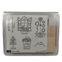 Stampin&#39; Up Sweet of You 6 piece Wooden Unmounted Stamp Set 2004 - £12.55 GBP