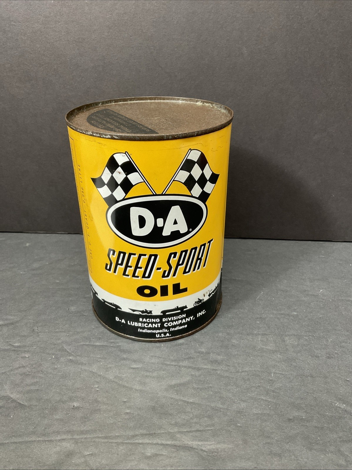 Vintage D-A Speed Sport Racing Motor Oil Quart Can – Empty No Holes Display - £25.01 GBP