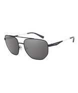 Armani Exchange AX2033S 61136G Matte Blue/Mirror Silver Lens Men Sunglas... - $58.41
