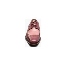 Stacy Adams Plaza Modified Cap Toe Oxford Shoes Leather Red Multi 25608-640 image 6