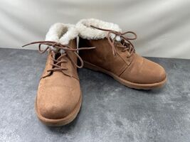Makalu Boots Women 9 M Kora Shoes Brown Suede Faux Fur Lined Winter Bootie - €16,89 EUR