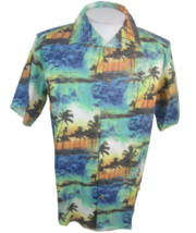 Island Republic Men Hawaiian camp shirt pit to pit 24 L aloha luau NWOT Tropical - £18.19 GBP