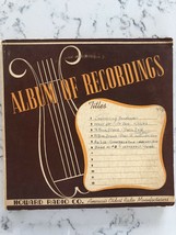 x6 Vintage Mystery Albums Amateur Recordings by &quot;Lou &amp; Glad&quot; 1943 - £37.00 GBP