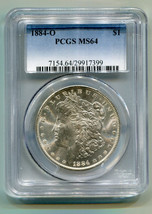 1884-O Morgan Silver Dollar Pcgs MS64 Nice Original Coin Bobs Coins Fast Ship - $115.00