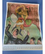  old poster almanac 1982 artist Ernst L Kirchner    month February   1982 - £38.33 GBP