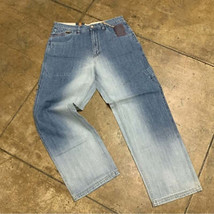 Men&#39;s Phat Farm Blue Sandblast Denim Pants - $98.00
