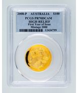 2008-P Australien Gold Hochrelief Koala Bewertet Von PCGS Als PR-70 DCAM... - €5.406,93 EUR