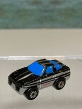 Vintage Micro Machines 80&#39;s Corvette Black &amp; Silver Power 1989 Galoob  - $7.99