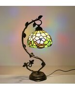 Beautiful Tiffany Stained Glass Mosaic Bedside Table Desk Lamp - $154.93 CAD