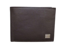 Tommy Hilfiger Mens Brown Leather Passcase Bifold Wallet Id Holder In Gift Box - £22.51 GBP
